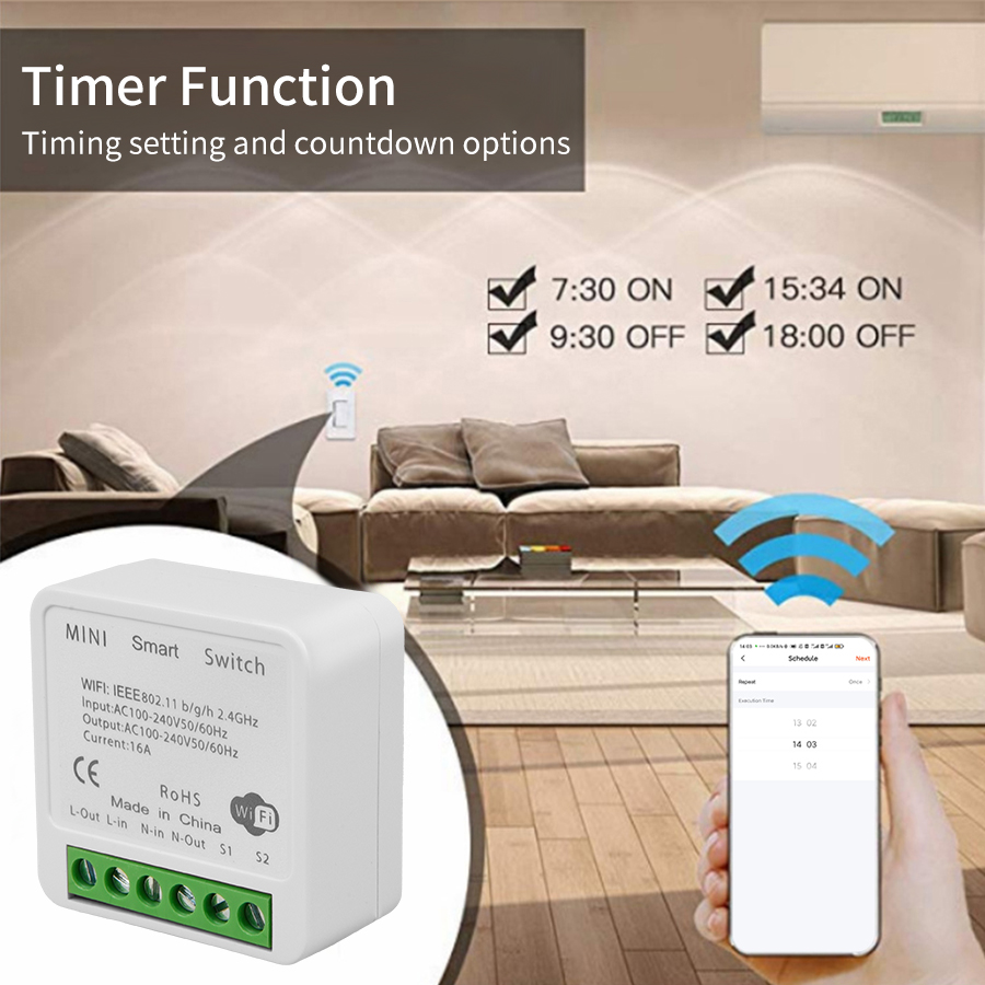 16A 20A Tuya WiFi Smart Switch - огляд і ціна Tuya 4 Channel