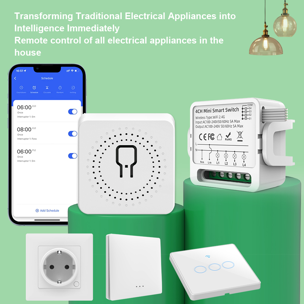 Tuya WiFi Smart Switch 1/2/3/4 - огляд і ціна Tuya 4 Channel
