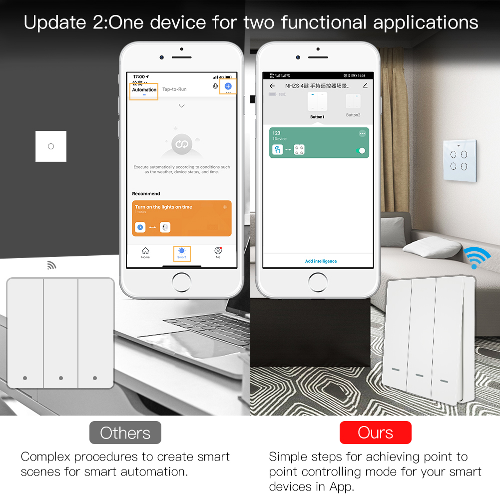 MOES Tuya ZigBee Scene Switch  - огляд і ціна Smart Relay Tuya