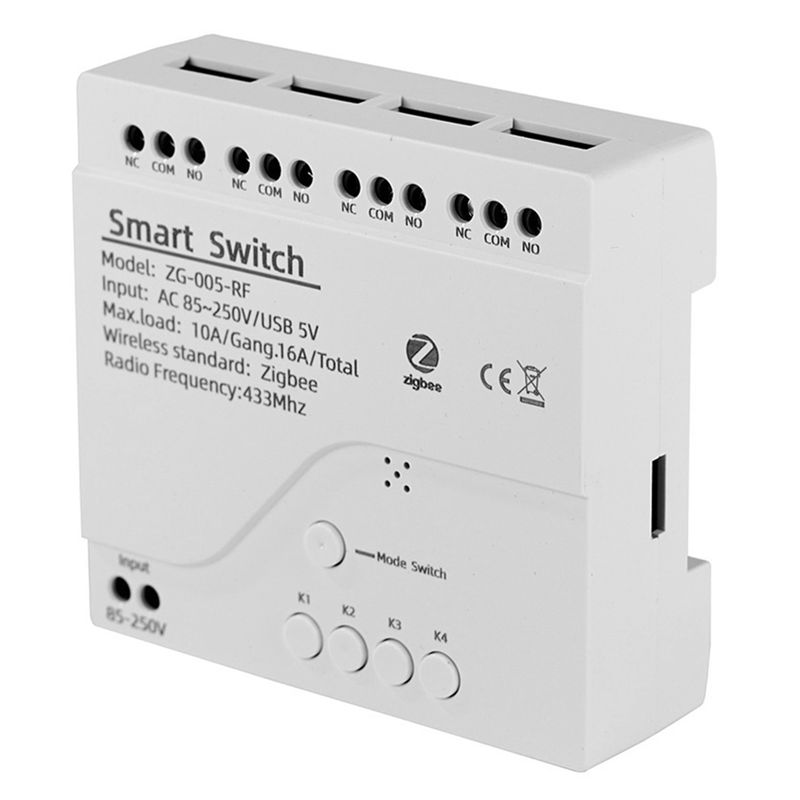 [NEWA08R】 4 Channels Tuya Zigb - огляд і ціна Smart Relay Tuya