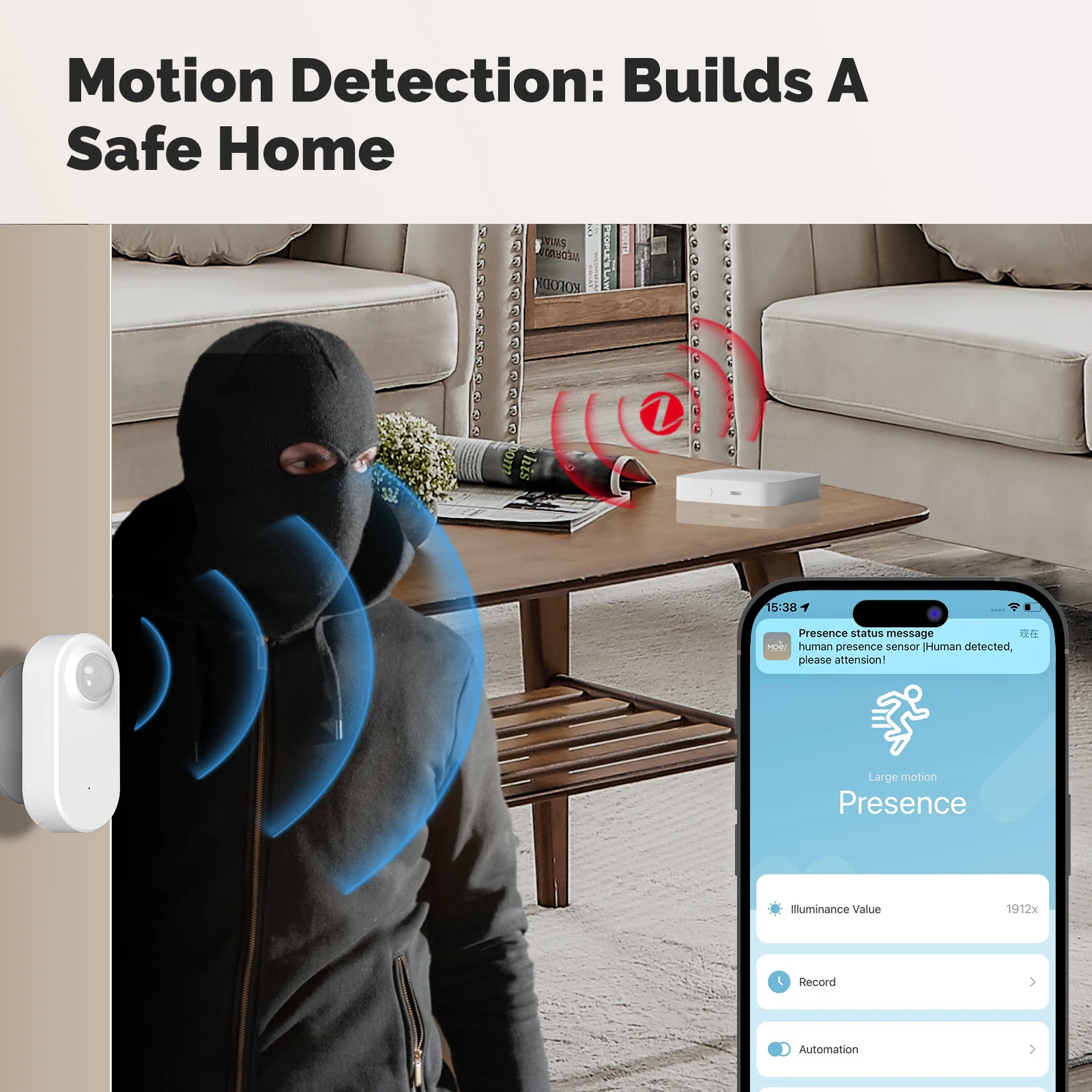 MOES Tuya ZigBee Human Presenc - огляд і ціна Tasmota