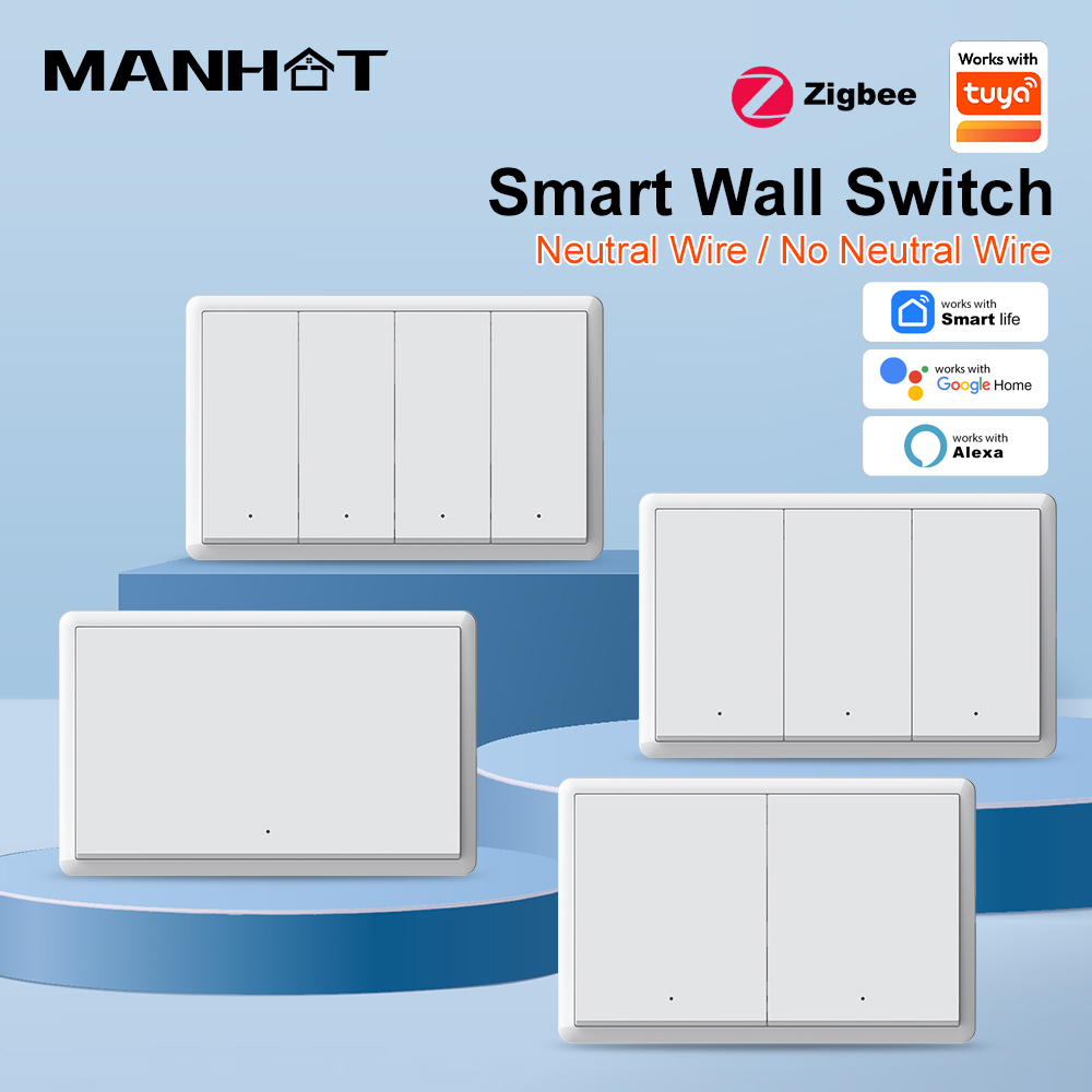 MANHOT ZigBee3.0 Smart Switch  - огляд і ціна Smart Relay Tuya