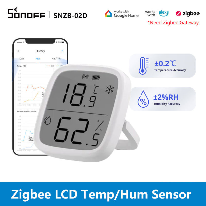 Intelligent SNZB-02D Temperatu - огляд і ціна Sonoff